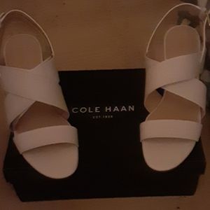 White Cole Haans ladies shoes. Size 10. Never worn
